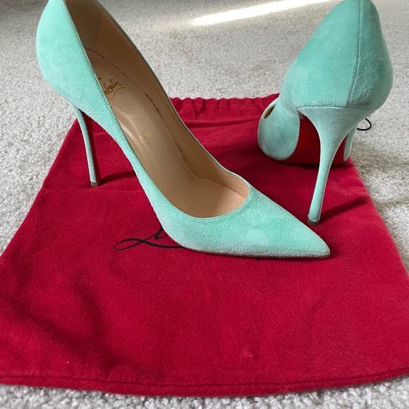 KATE Suede/Teal CHRISTIAN LOUBOUTIN - Picture 2 of 4